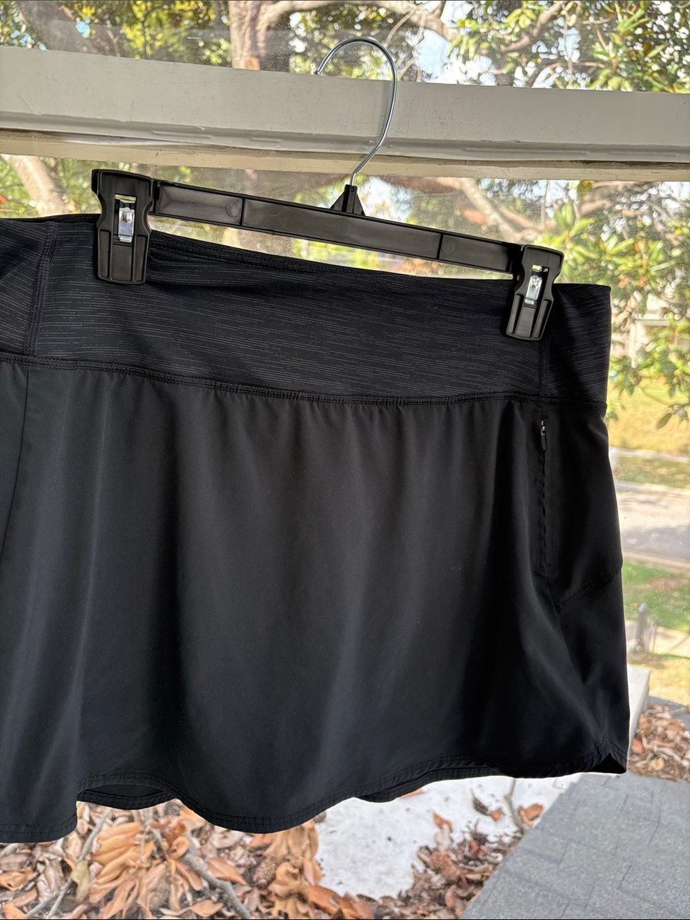 Outdoor Voices Black Athletic Skort with Zip Pocket-Large